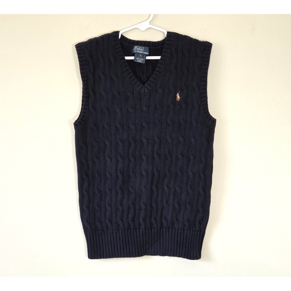 Polo Ralph Lauren Other - Polo by Ralph Lauren Boys Cable Knit Vest Size 7 Preppy School